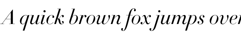 Preview of Didot Italic font