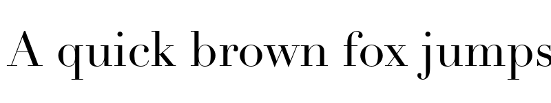 Preview of Didot Regular font