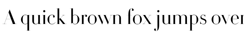 Preview of Didot Title Regular font