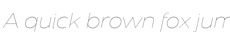 Preview of Dienstag Hairline Italic font