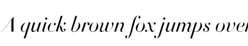 Preview of DietDidotTitleW03-Italic Regular font