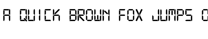 Preview of Digital-7 Mono Mono font