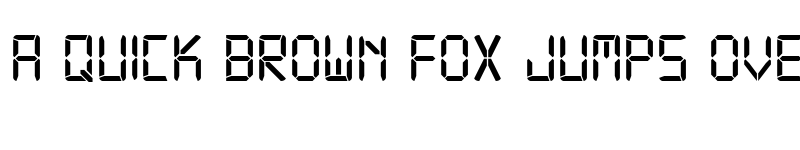 Preview of Digital-7 Regular font