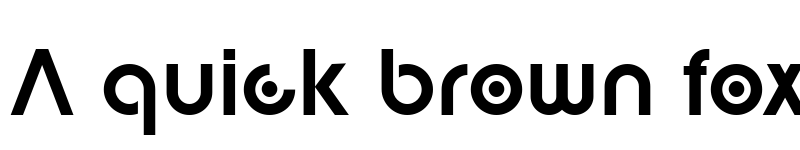 Preview of digital geometric Bold font