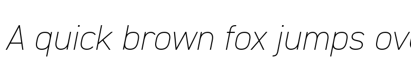 Preview of DIN 2014 Extra Light Italic font