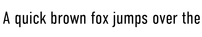 Preview of DIN Condensed Light font