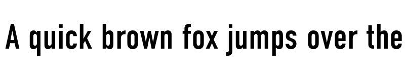 Preview of DIN Condensed Regular font