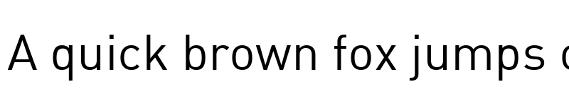 Preview of DIN Regular font