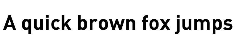 Preview of DINBEK Regular font