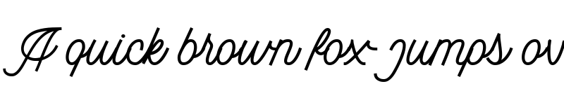 Preview of Dingbod Script FREE Regular font