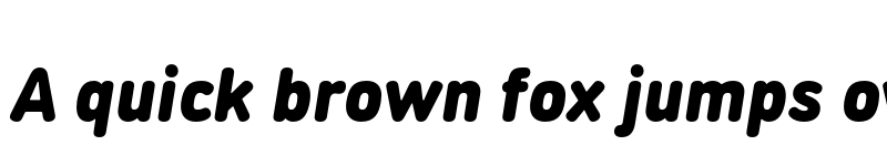 Preview of DINosaur Black Italic font