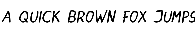 Preview of DINSKI CASUAL HANDWRITING Italic font