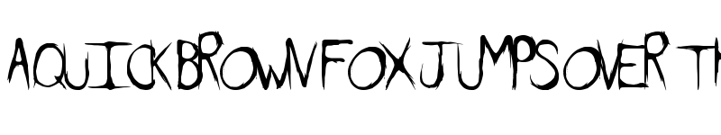 Preview of DirtyFeature Regular font