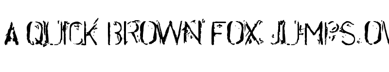 Preview of DisorderedBold Regular font