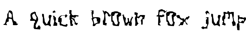 Preview of Dissonant Fractured font