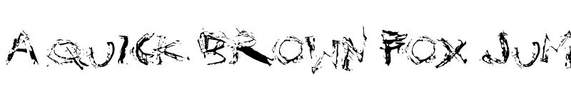 Preview of Distortia Regular font