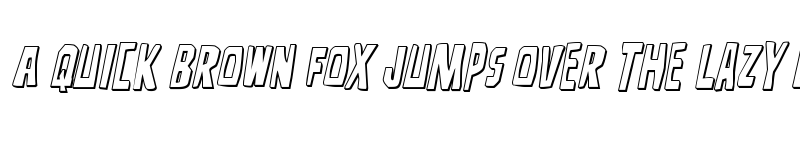 Preview of Disturbia 3D Italic Regular font