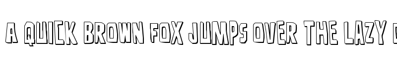 Preview of Disturbia 3D Regular font