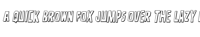 Preview of Disturbia 3D Semi-Italic Regular font