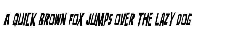 Preview of Disturbia Condensed Italic Regular font