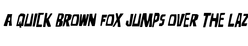 Preview of Disturbia Expanded Italic Regular font