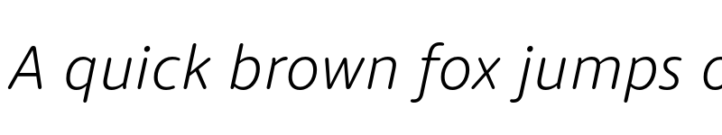 Preview of Dita Light Italic font