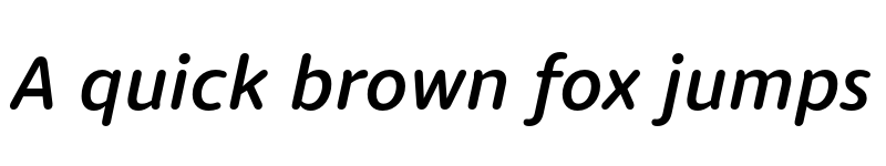 Preview of Dita Medium Italic font