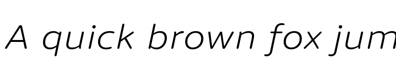 Preview of Dita Wd Light Italic font