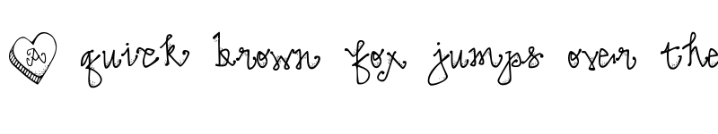 Preview of DJ Candy Heart Regular font