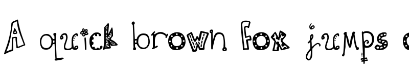 Preview of DJB Doodlie Beans Regular font