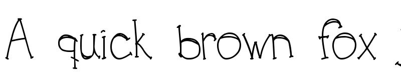 Preview of DJB FOR ANNIE Regular font