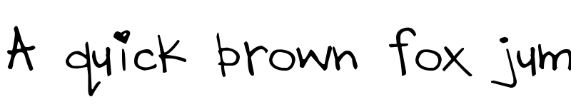 Preview of DJB HEART OF DIXI Regular font