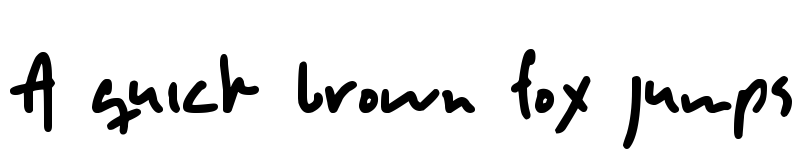 Preview of DJB SLOPPYJO Regular font