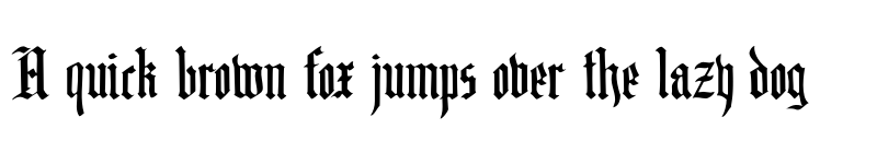 Preview of DK Blackminster Regular font