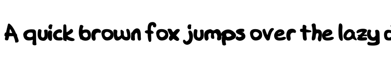 Preview of DK Hand Regular font