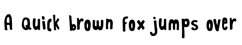 Preview of DK Rabbit On The Moon Regular font