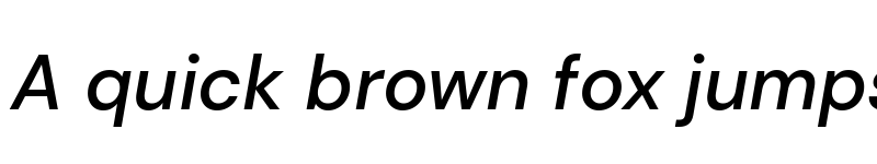 Preview of DM Sans Medium Italic font