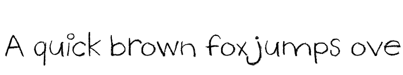 Preview of DogFace Regular font