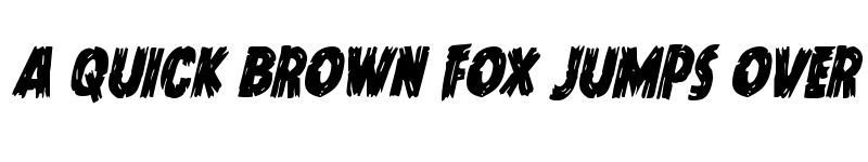 Preview of Dokter Monstro Condensed Italic Condensed Italic font