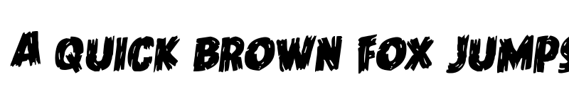 Preview of Dokter Monstro Staggered Rotalic Italic font