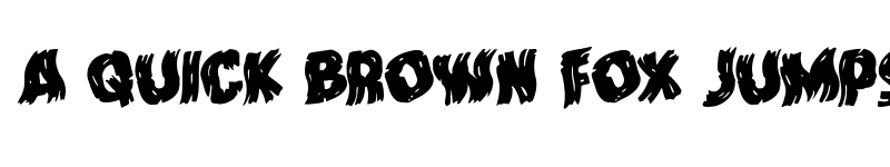 Preview of Dokter Monstro Warped Rotalic Italic font