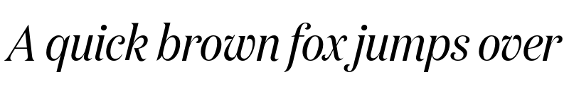 Preview of Domaine Display Narrow Regular Italic font