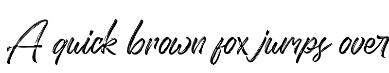 Preview of Domillion Brush Regular font