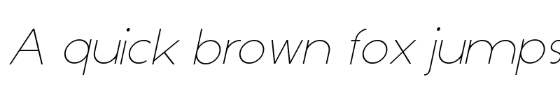 Preview of Dominik Thin Italic font