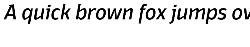 Preview of Domotika Trial Italic font