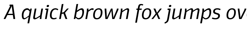 Preview of Domotika Trial Light Italic font