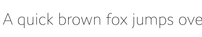 Preview of Domus Ultralight font