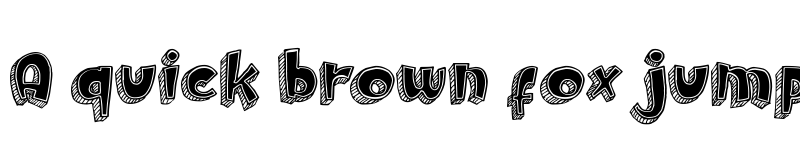 Preview of Doodletoon fill Regular font