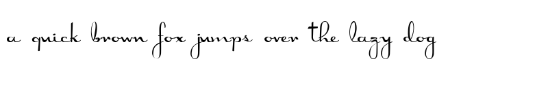 Preview of DorisDay Regular font