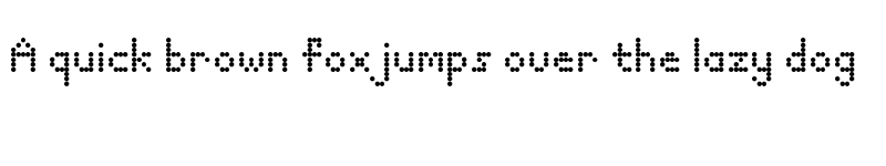 Preview of dotty Regular font